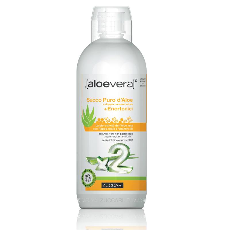 Zuccari ALOEVERA Succo Puro D'Aloe + Enertonici 1000 ml