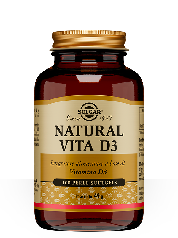 Solgar NATURAL VITA D3 100 perle softgels