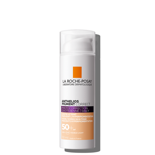 La roche-Posay ANTHELIOS PIGMENT CORRECT SPF 50+ Foto-correzione quotidiana per iperpigmentazione della pelle (COLORAZIONE MEDIO)