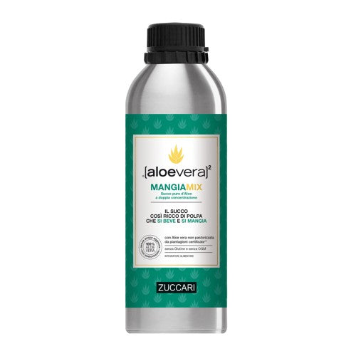 Zuccari Aloevera Mangiamix succo pure d'aloe a doppia concentrazione - Formato 1 Litro